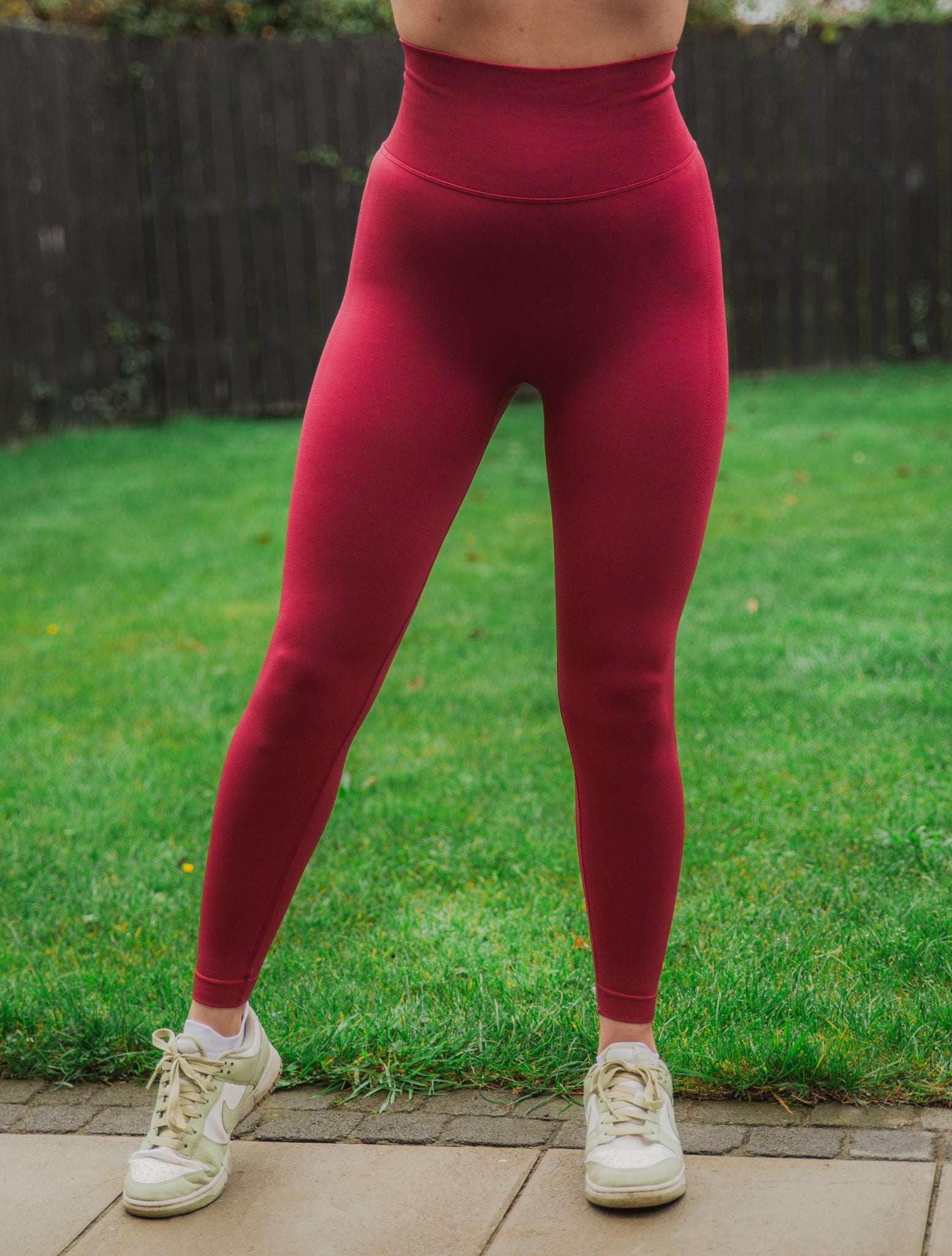 Shamrock Scrunch Bum Leggings - Raspberry