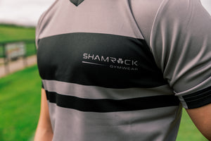 Shamrock Grey/Black Short Sleeve Top