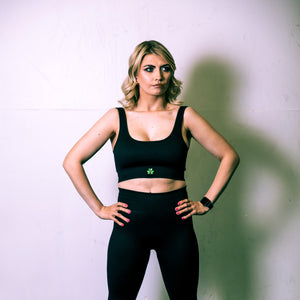 Shamrock Ribbed Sports Bra & Leggings (separates)