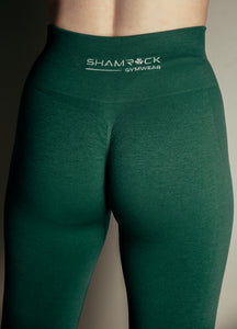 Shamrock Womens Green Scrunch-Bum Leggings