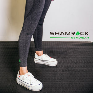 Shamrock Womens Leggings (grey & green)